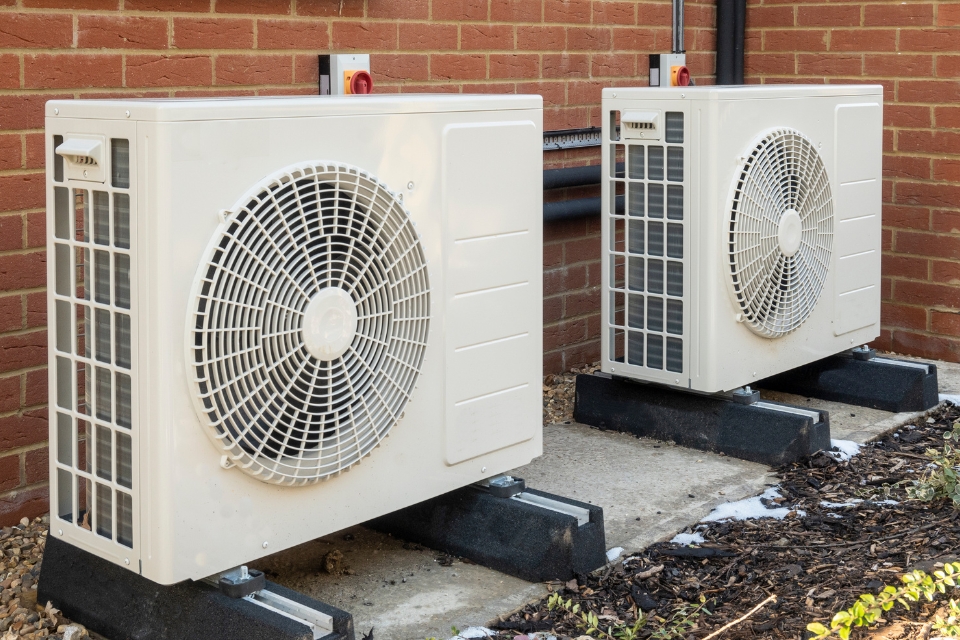 two heat pumps for a house