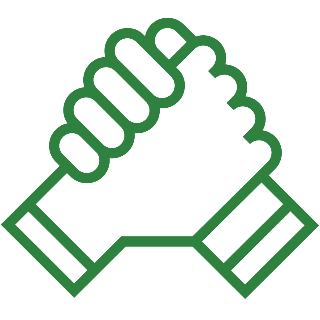 hand clasp icon - hands joined together