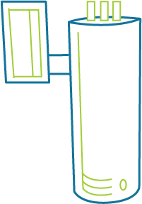 storage tank water heater icon