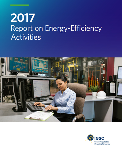 IESO's Report on Energy-Efficiency Activities cover