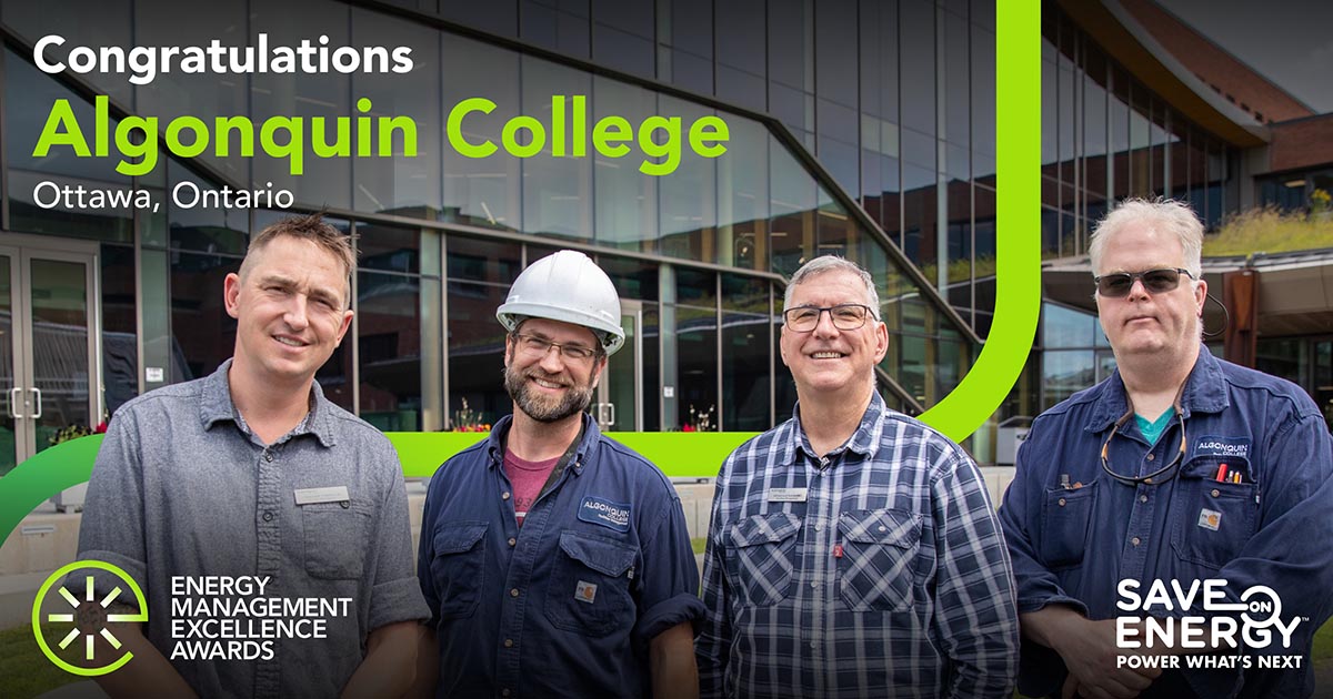 group photo of Algonquin College recipients