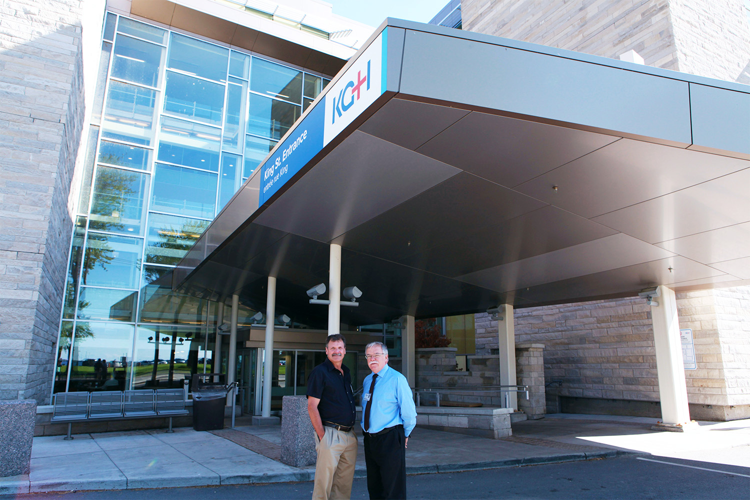 exterior view of Kingston General Hospital entrance