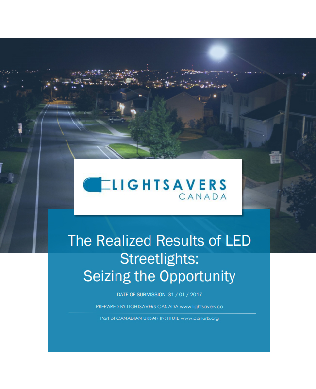 cover of The Realized Results of LED Streetlights primer