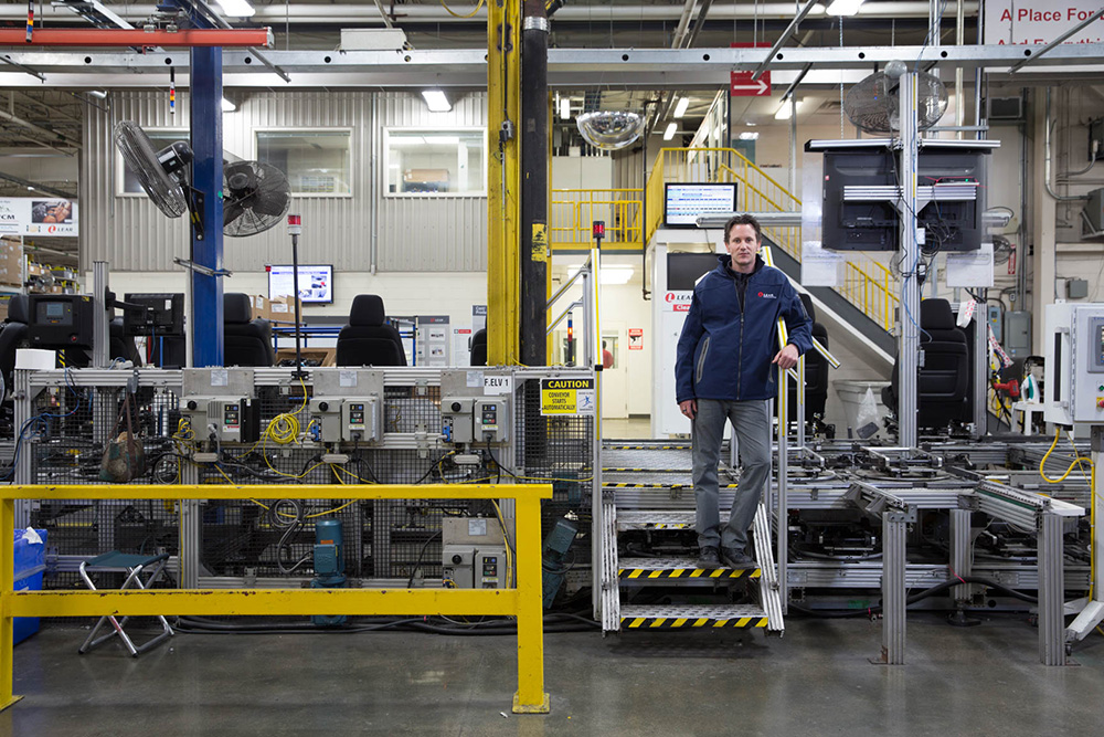 inside view of Lear Corporation's Ajax plant