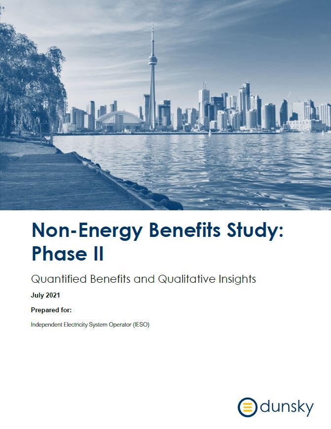 Non-Energy Benefits Study: Phase II cover