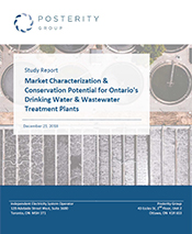 Market Characterization & Conservation Potential for Ontario's Drinking Water & Wastewater Treatment Plants report cover