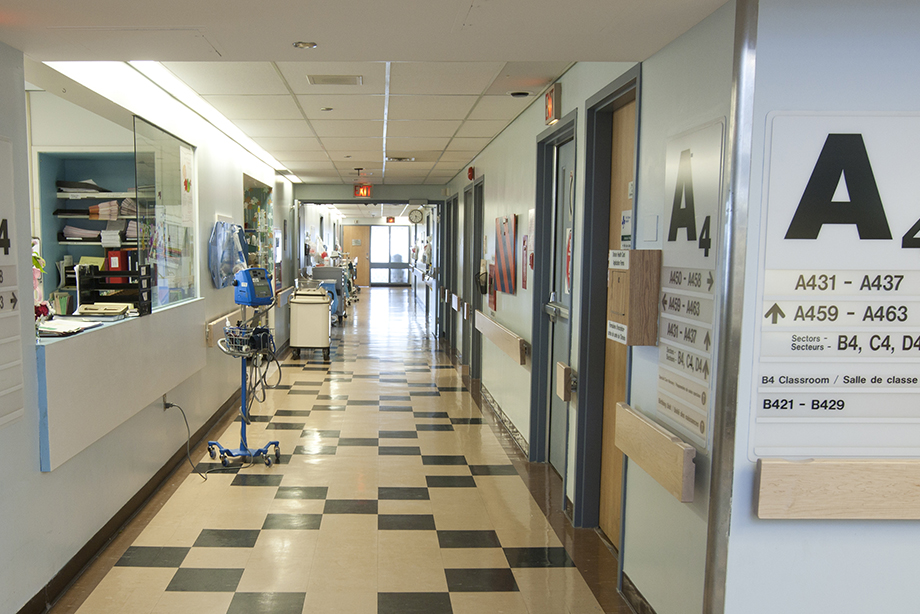 empty hospital hallway